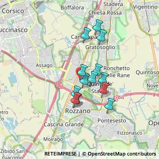 Mappa Via Monviso, 20089 Rozzano MI, Italia (1.40615)
