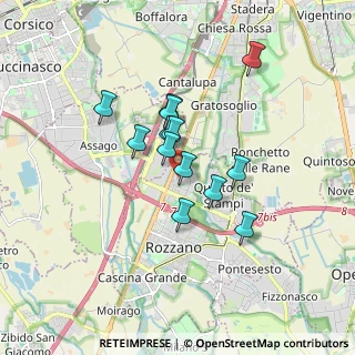 Mappa Via Monviso, 20089 Rozzano MI, Italia (1.29846)