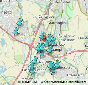 Mappa Via Monviso, 20089 Rozzano MI, Italia (1.79278)