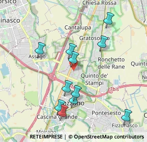 Mappa Via Monviso, 20089 Rozzano MI, Italia (1.96727)