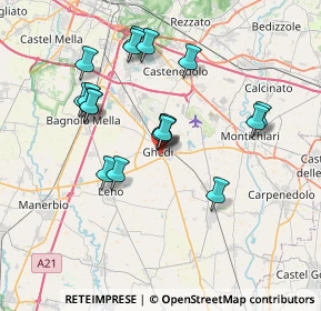 Mappa Via Tintoretto, 25016 Ghedi BS, Italia (6.62167)