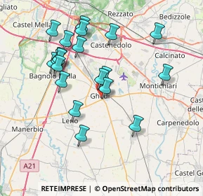 Mappa Via Tintoretto, 25016 Ghedi BS, Italia (7.4225)