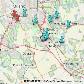 Mappa Via Umbria, 20098 San Giuliano Milanese MI, Italia (3.78)