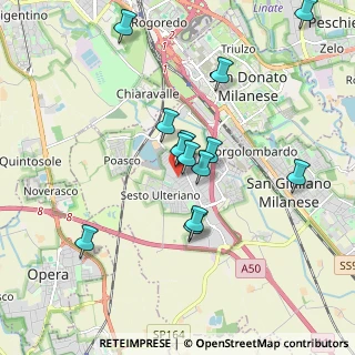 Mappa Via Umbria, 20098 San Giuliano Milanese MI, Italia (1.71077)