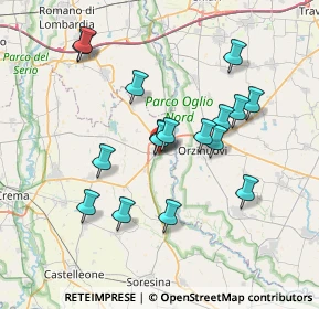 Mappa Via Damiano Chiesa, 26029 Soncino CR, Italia (6.73529)