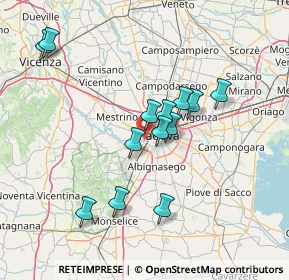 Mappa Via Leonardo Eulero, 35143 Padova PD, Italia (13.05385)