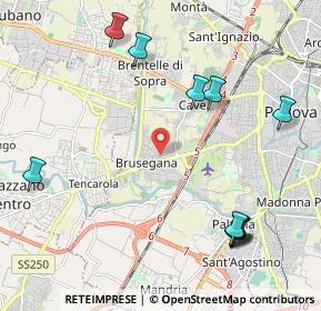 Mappa Via Leonardo Eulero, 35143 Padova PD, Italia (2.56636)