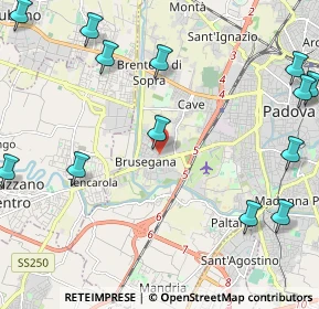Mappa Via Leonardo Eulero, 35143 Padova PD, Italia (2.96385)