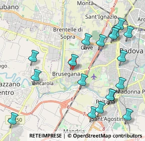 Mappa Via Leonardo Eulero, 35143 Padova PD, Italia (2.50444)