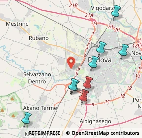 Mappa Via Leonardo Eulero, 35143 Padova PD, Italia (5.31417)