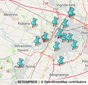 Mappa Via Leonardo Eulero, 35143 Padova PD, Italia (3.86643)