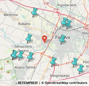 Mappa Via Leonardo Eulero, 35143 Padova PD, Italia (5.0675)
