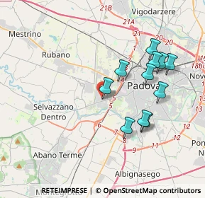 Mappa Via Leonardo Eulero, 35143 Padova PD, Italia (3.54)