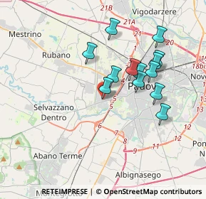 Mappa Via Leonardo Eulero, 35143 Padova PD, Italia (3.23308)