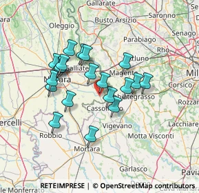 Mappa Via Vigevano, 28065 Cerano NO, Italia (11.673)