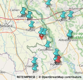 Mappa Via Vigevano, 28065 Cerano NO, Italia (9.092)