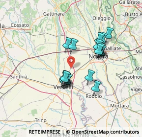 Mappa Via dei Giusti, 28060 Casalvolone NO, Italia (11.23)