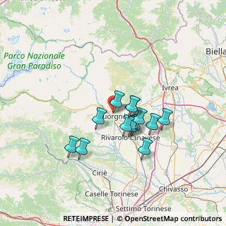 Mappa Via Bruno Buozzi, 10082 Cuorgnè TO, Italia (10.43)