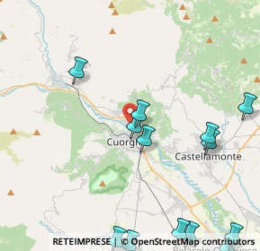 Mappa Via Bruno Buozzi, 10082 Cuorgnè TO, Italia (5.74231)