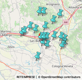 Mappa 37047 San Bonifacio VR, Italia (5.907)