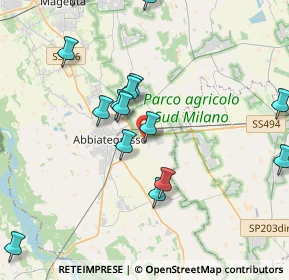 Mappa Via delle Querce, 20081 Abbiategrasso MI, Italia (5.555)