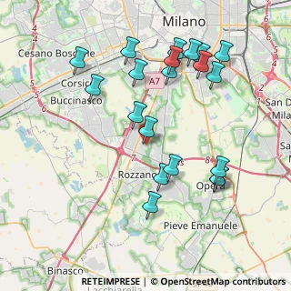 Mappa Viale Alberelle, 20089 Rozzano MI, Italia (4.183)
