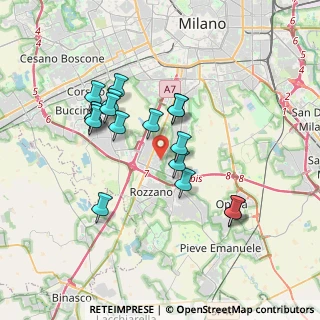 Mappa Viale Alberelle, 20089 Rozzano MI, Italia (3.24353)