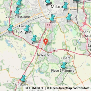 Mappa Viale Alberelle, 20089 Rozzano MI, Italia (7.08875)