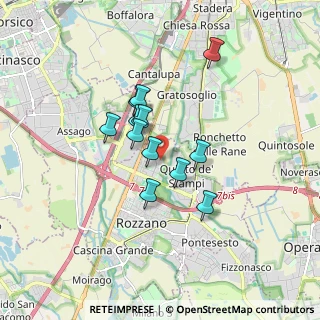Mappa Viale Alberelle, 20089 Rozzano MI, Italia (1.27417)