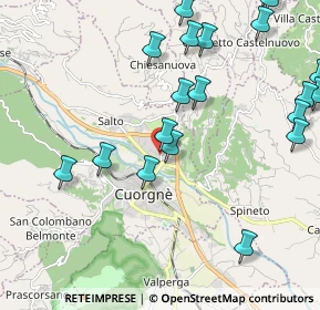 Mappa Via Valle Sacra, 10082 Cuorgnè TO, Italia (2.5725)