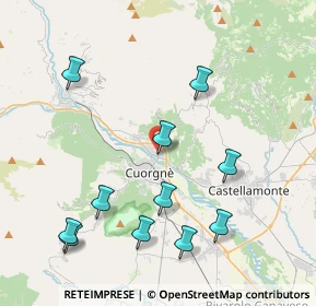 Mappa Via Valle Sacra, 10082 Cuorgnè TO, Italia (4.44455)
