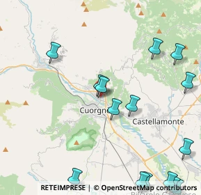 Mappa Via Valle Sacra, 10082 Cuorgnè TO, Italia (5.79467)
