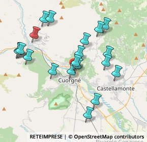 Mappa Via Valle Sacra, 10082 Cuorgnè TO, Italia (3.897)