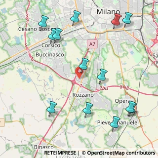 Mappa Palazzo Q7, 20089 Rozzano MI, Italia (5.29692)