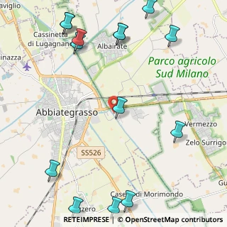 Mappa Strada per Caselle di Morimondo, 20081 Morimondo MI, Italia (3.07357)