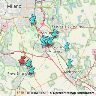 Mappa Via Don Minzoni, 20098 San Giuliano Milanese MI, Italia (3.56077)