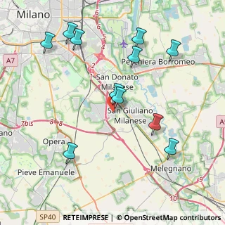 Mappa Via Don Minzoni, 20098 San Giuliano Milanese MI, Italia (4.39182)