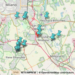 Mappa Via Don Minzoni, 20098 San Giuliano Milanese MI, Italia (4.49722)