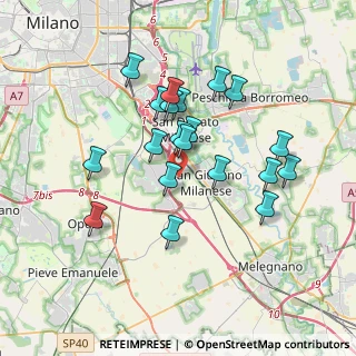 Mappa Via Don Minzoni, 20098 San Giuliano Milanese MI, Italia (3.1995)