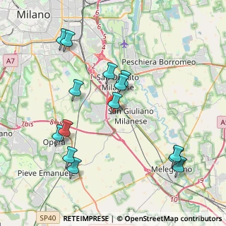 Mappa Via Don Minzoni, 20098 San Giuliano Milanese MI, Italia (4.34571)
