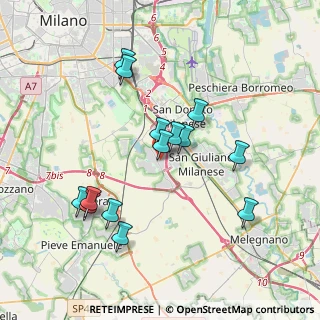 Mappa Via Abruzzi, 20098 San Giuliano Milanese MI, Italia (3.56143)