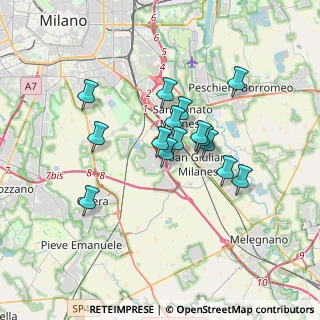 Mappa Via Abruzzi, 20098 San Giuliano Milanese MI, Italia (2.694)