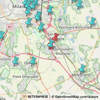 Mappa Via Abruzzi, 20098 San Giuliano Milanese MI, Italia (6.293)