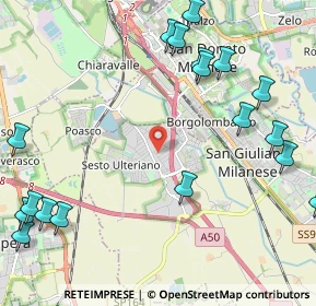 Mappa 4, 20098 Area Industriale MI, Italia (2.89667)