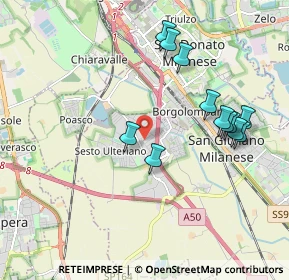 Mappa 4, 20098 Area Industriale MI, Italia (1.95167)