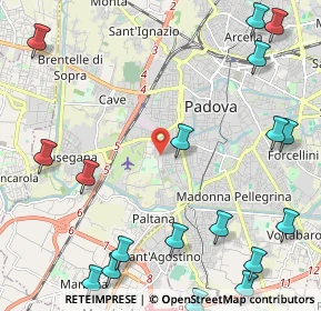 Mappa Via Pisa, 35020 Albignasego PD, Italia (3.12222)