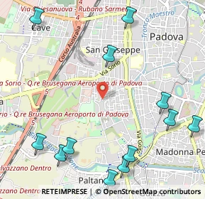 Mappa Via Pisa, 35020 Albignasego PD, Italia (1.44583)