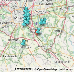 Mappa Via Papa Giovanni XXIII, 20098 San Giuliano Milanese MI, Italia (6.66231)