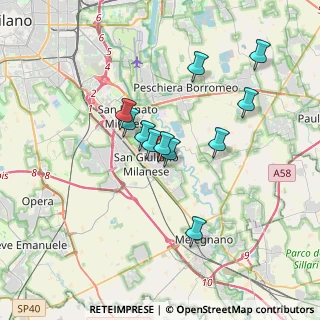 Mappa Via Marzabotto, 20098 San Giuliano Milanese MI, Italia (2.88364)