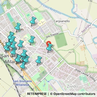 Mappa Via Marzabotto, 20098 San Giuliano Milanese MI, Italia (0.7205)